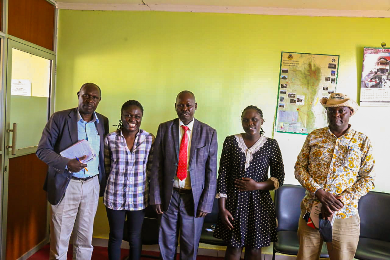 KENAFF Project team on a courtesy call to West Pokot County office