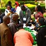 Participants register for the launch of Inclusive Business Club at the Farmers Conference Center
